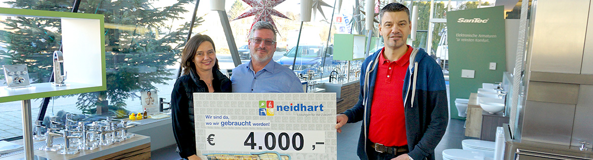Gutes tun – Neidhart spendet für Sozialfond Loosdorf-Kein Punschfest bei Neidhart; Credits: Marktgemeinde Loosdorf